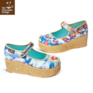 Hot Chocolate Design Chocolaticas SACRED HEARTS Platform Shoes Size 41 US 11